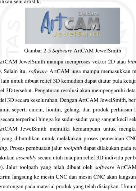 Gambar 2-5 Software ArtCAM JewelSmith 
