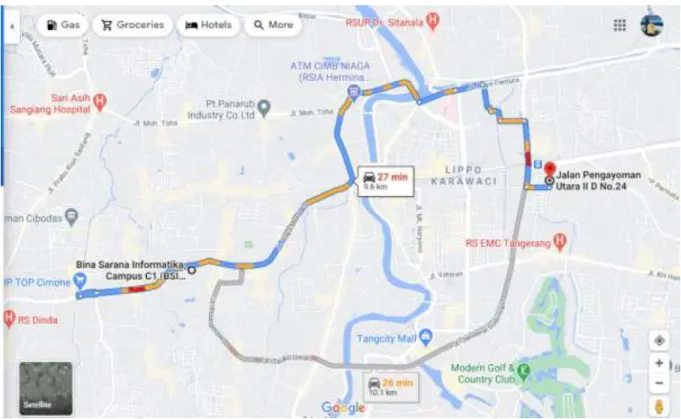 Gambar 4. Peta Lokasi Mitra 