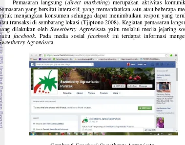Gambar 6  Facebook Sweetberry Agrowisata 