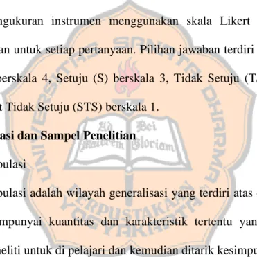 Tabel 1. Sebaran Populasi Mahasiswa 