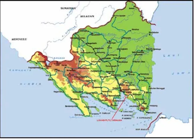 Gambar 2.2 Lokasi PLTU Tarahan 