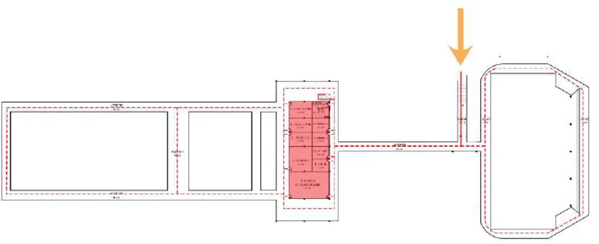 Gambar 47. Sirkulasi Lantai Semi Basement 