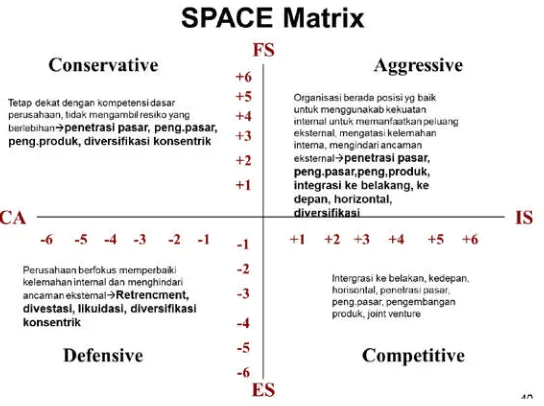 Gambar 2.3 Space Matrix 