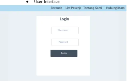 Gambar 5 Halaman Login Admin