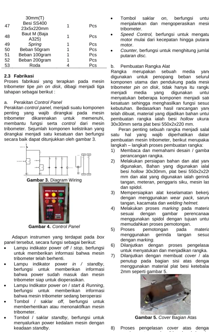 Gambar 3. Diagram Wiring  