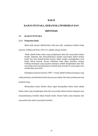 BAB II KAJIAN PUSTAKA, KERANGKA PEMIKIRAN DAN HIPOTESIS