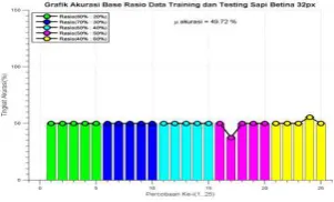 Gambar 4 Grafik Akurasi Sapi Betina 32px 
