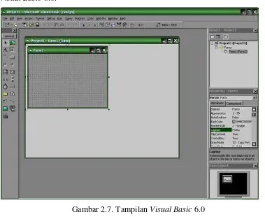 Gambar 2.7. Tampilan Visual Basic 6.0  