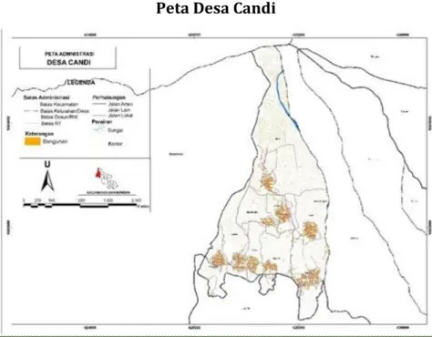 Gambar 1.1  Peta Desa Candi 