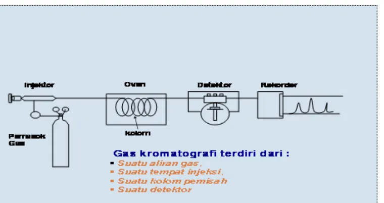 Gambar 1. Diagram Blok Kromatografi Gas 