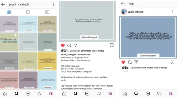 Gambar 4.10 feed akun instagram Yaumil 
