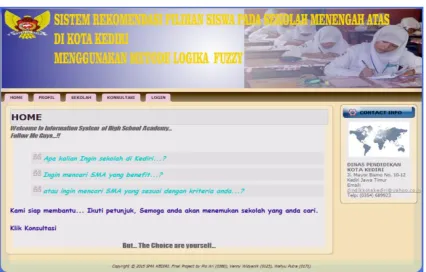 Gambar 6. Menu Sekolah