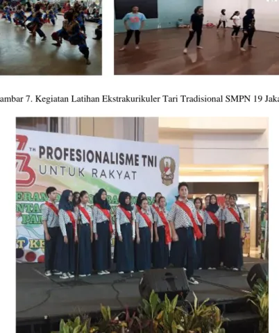 Gambar 8. Penampilan Ekstrakurikuler Paduan Suara SMPN 19 Jakarta 