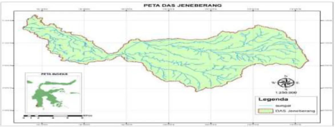 Gambar 1. Peta DAS Jeneberang