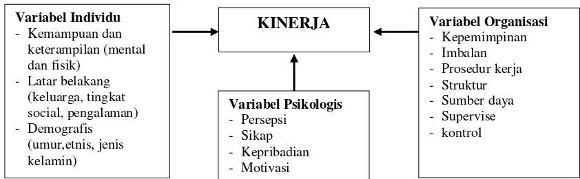 Gambar 2.2 Diagram Skematis Teori Kinerja 