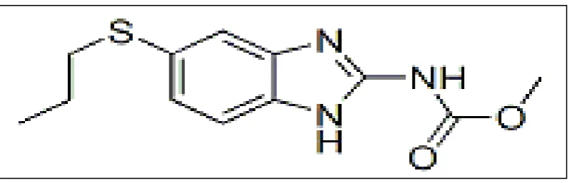 Gambar 6. Struktur kimia Albendazol 