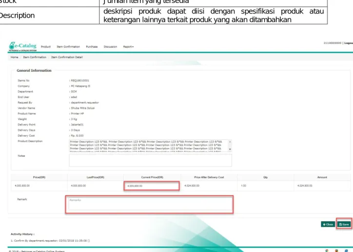 Gambar 7. Halaman Input Produk  6.  Klik tombol: 
