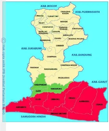 Gambar 4.1 Peta Kabupaten Cianjur 