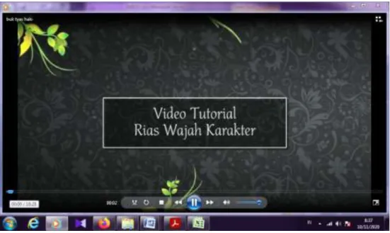 Gambar 2. Rancangan video tutorial pada Media E-Learning 