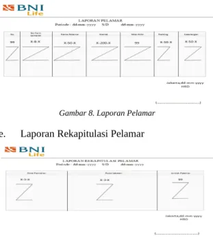 Gambar 8. Laporan Pelamar