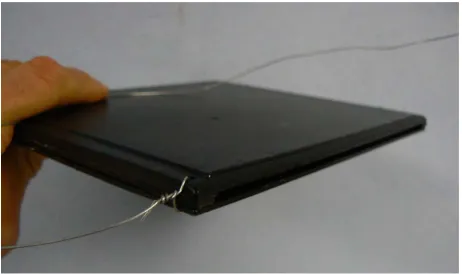 Figure 6. Assembled harbourage with retrieval wire attached. 