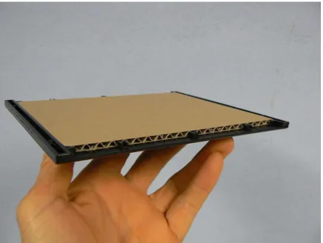 Figure 8. Open harbourage showing location of cardboard insert. 