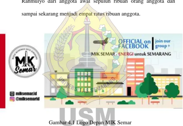 Gambar 4.1 Logo Depan MIK Semar 