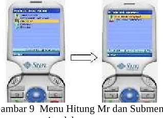 Gambar 9  Menu Hitung Mr dan Submenu
