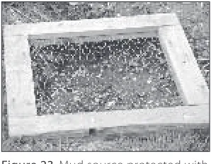 Figure 22. Another type of nesting shelter: weather shelter on metal fence posts.