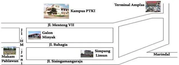 Gambar 2.1. Denah Lokasi Kampus PTKI Medan 