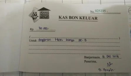 Gambar 16   Kas Bon Keluar
