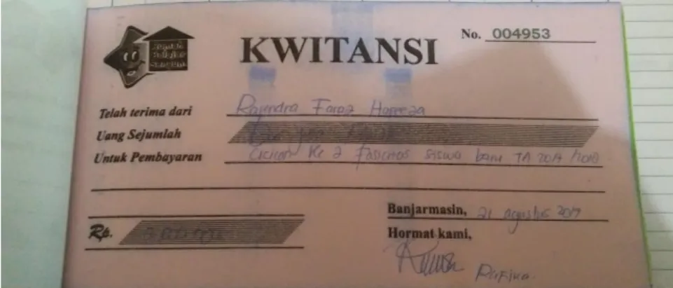 Gambar 2   Kwitansi