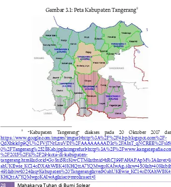 Gambar 3.1: Peta Kabupaten Tangerang9 