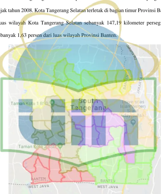 Gambar  2. Peta Kota Tangerang Selatan 