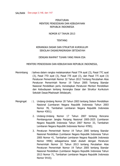 PERATURAN MENTERI PENDIDIKAN DAN KEBUDAYAAN REPUBLIK INDONESIA, NOMOR ...