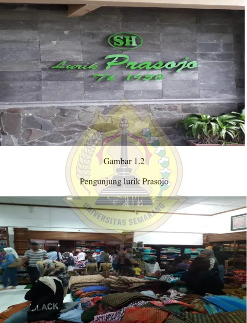 Gambar 1.2  Pengunjung lurik Prasojo 