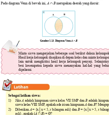 Gambar 1.13. Diagram Venn A ∩ B