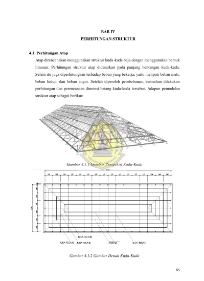 BAB IV PERHITUNGAN STRUKTUR