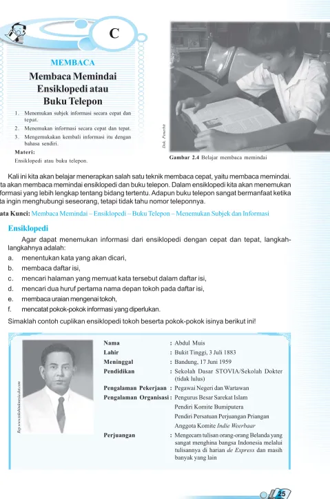 Gambar 2.4 Belajar membaca memindai