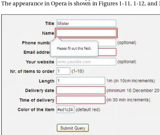 Figure 1-11.  The Opera HTML5 form demo shows what happens after you click the submit button