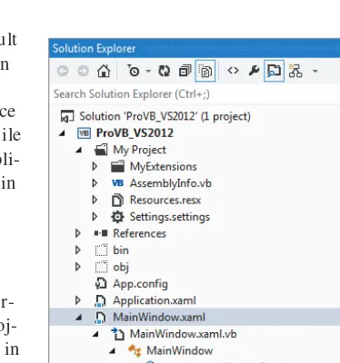FIGURE 1-3: Visual Studio Solution Explorer