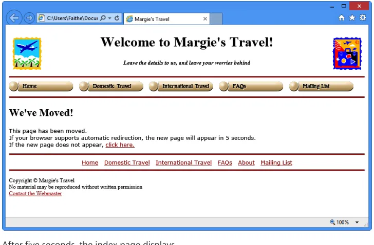 FIGuRE 10-4 A generic 404 error message.