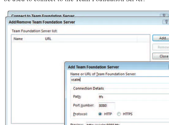 FIGURE 4-4: Add Team Foundation Server dialog