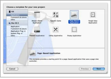 Figure 1-1. The New Project dialog in Xcode