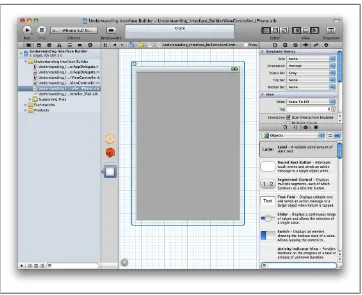 Figure 1-8. UI Objects in the Object Library in Interface Builder