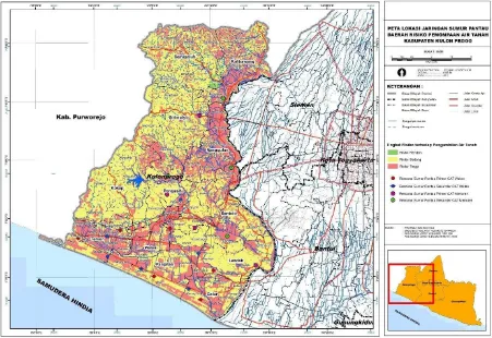 Gambar 2. Peta Kerentanan terhadap Pemompaan Air Tanah Kabupaten Kulon Progo 