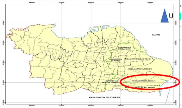 Gambar 4.1 Peta Kota Surabaya 