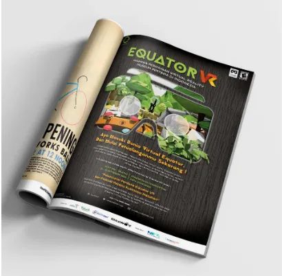 Gambar 10. Iklan Majalah Equator Virtual Reality 