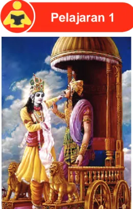 Gambar 1.1 Percakapan Krishna  dengan Arjuna