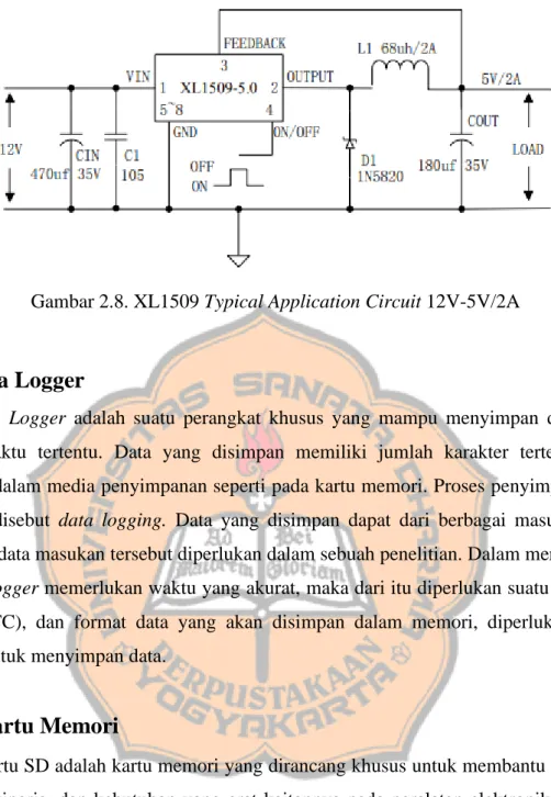 Gambar 2.8. XL1509 Typical Application Circuit 12V-5V/2A 